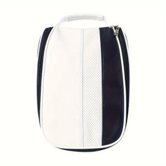 Portable Golf Shoe Bag PU Pearl Cotton Lining Carry Tote