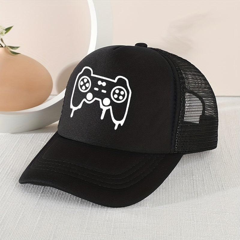 Casual Game Console Mesh Cap Sun Protection Hat for Kids