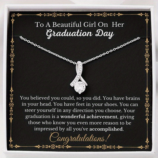 Class Of Graduation Necklace with Message Card