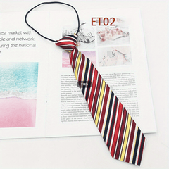 Striped Tie Bow Tie for School Uniform