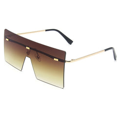 Men Rimless Sunglasses UV Protection Summer Sunglasses