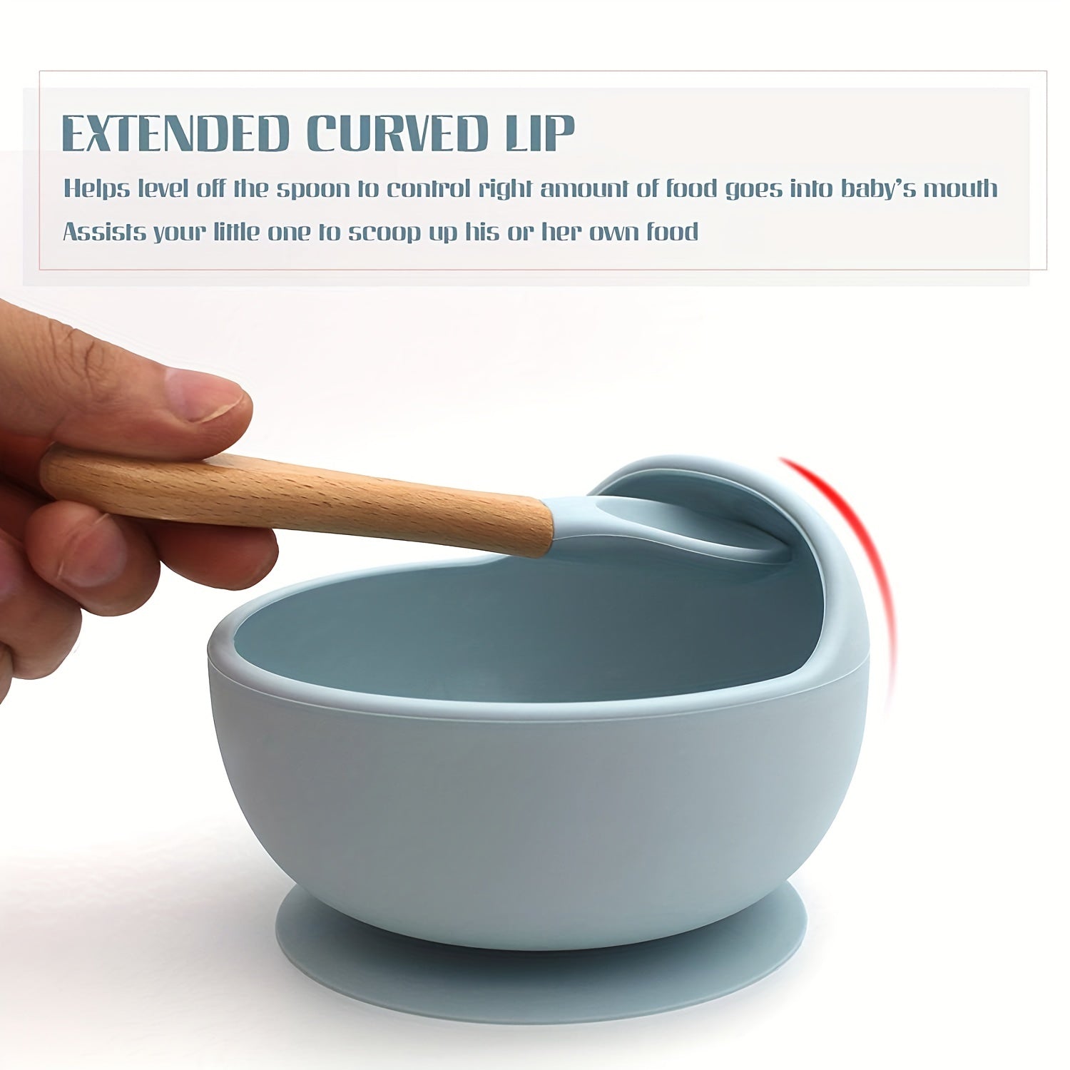 Silicone Baby Feeding Set with Suction Bowls and Spoons