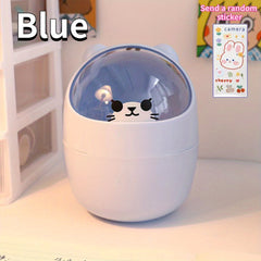 Cartoon Makeup Storage Box for Desk Organization