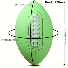 Fluorescent Green Rugby Ball for Outdoor Sports