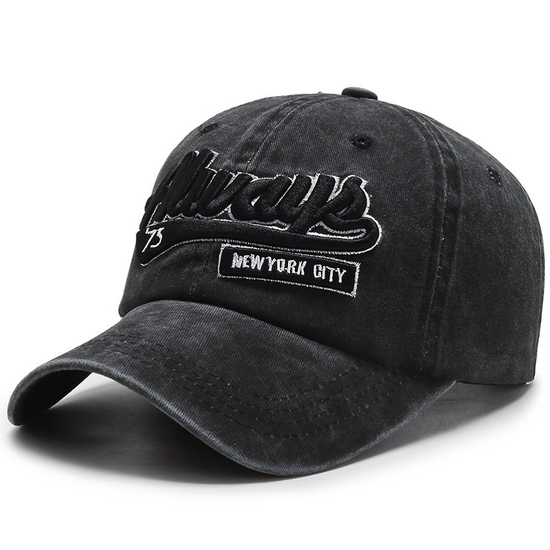 Vintage Washed ALWAYS Embroidered Men's Baseball Cap