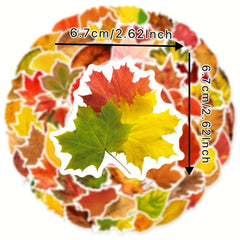 60pcs Leaf Graffiti Stickers DIY Pack for Guitar Skateboard Phone