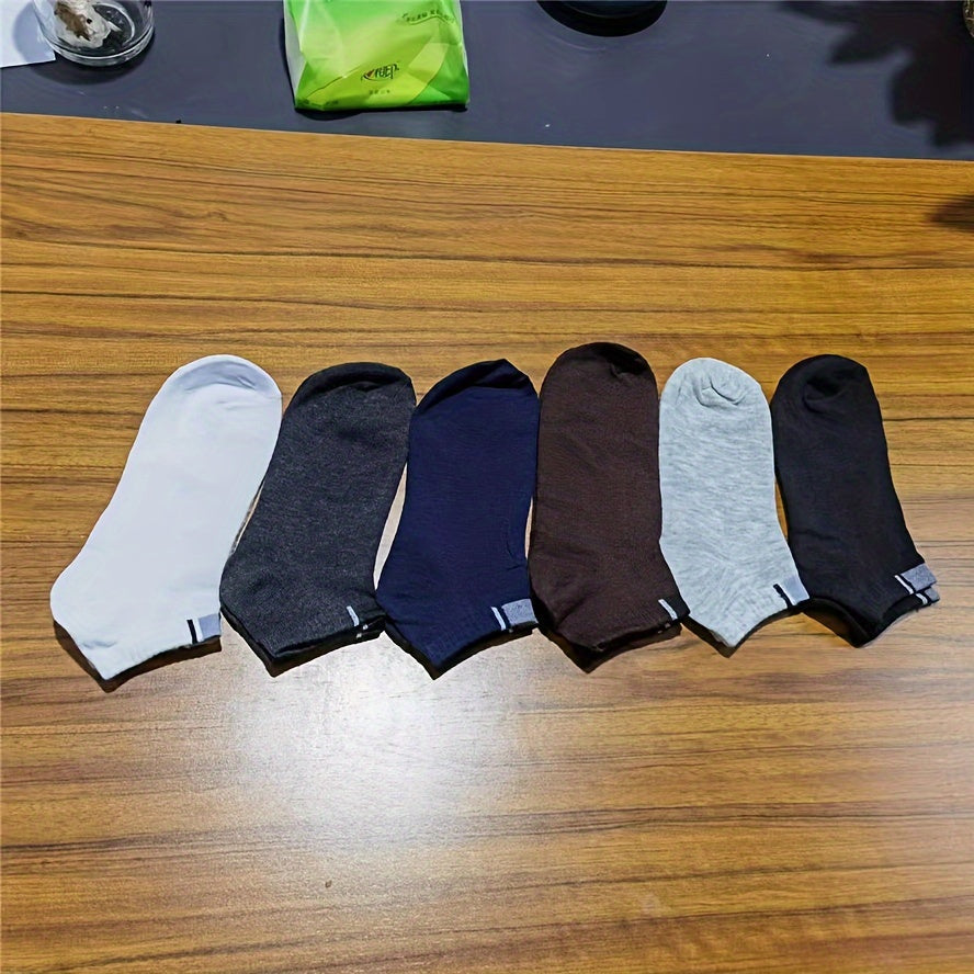 6 Pairs Cotton Sweat Absorbing Short Sports Socks