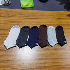 6 Pairs Cotton Sweat Absorbing Short Sports Socks