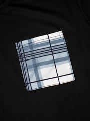 Plaid Print Tee & Pants Loungewear Set