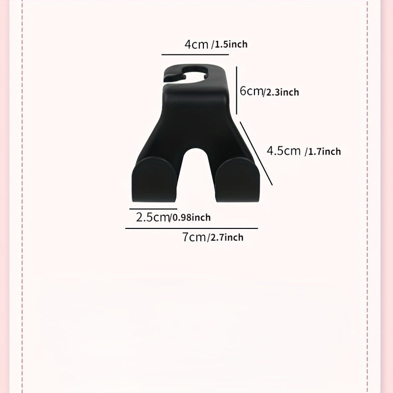 Car Hook Seat Back Double Hook Inside The Car Hook Hidden Small Hook