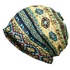 Vintage Pattern Floral Printed Unisex Sun Hat Brimless Headwrap