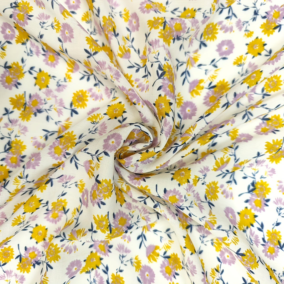 1yd Faux Cotton Fabric for DIY Pants Dress Quilts - Cut Size by Yard