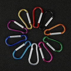 Durable Aluminum Alloy Carabiner Clip Hook Keychain for Outdoors