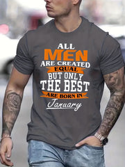 Men's Casual Stretch Tee for Outdoor Summer Wear