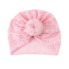 Baby Girls Casual Hollow Out Cap Thin Breathable Twisted Cap