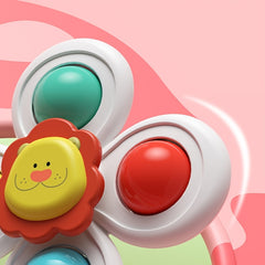 Cute Flower Gyroscope Suction Cup Toy