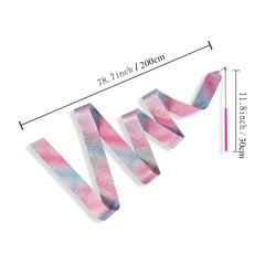 2 PCS Twirling Ribbons for Dance & Gymnastics