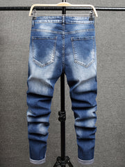 Men's Skinny Ripped Stretch Slim Fit Jeans Pants