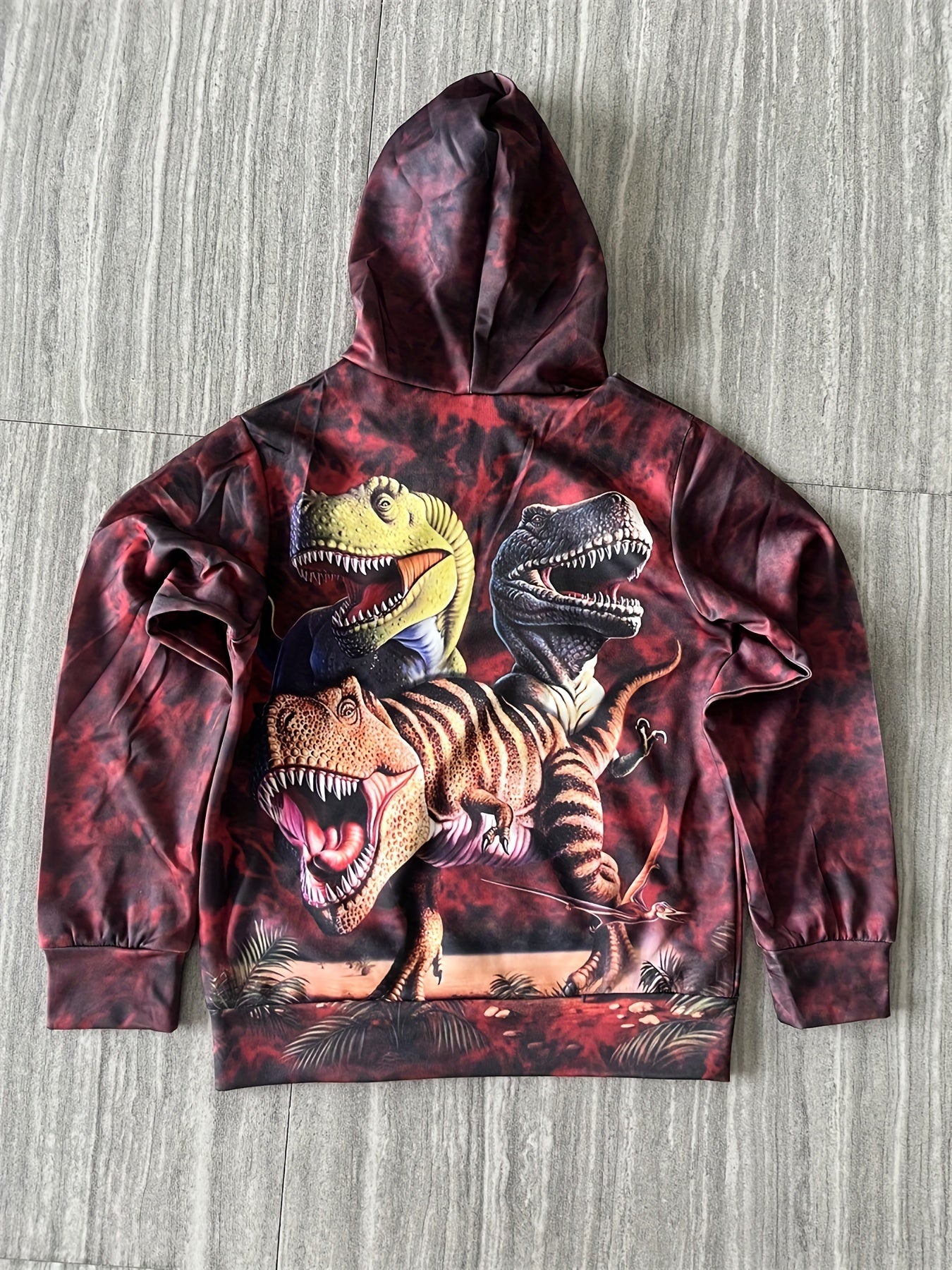 Kids Dragon Hoodie Long Sleeved Casual Sweatshirt 4-14 Yrs
