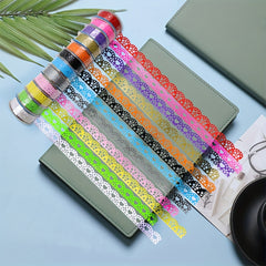 12 Rolls Washi Tape Lace Pattern Decorative Masking Tape Set