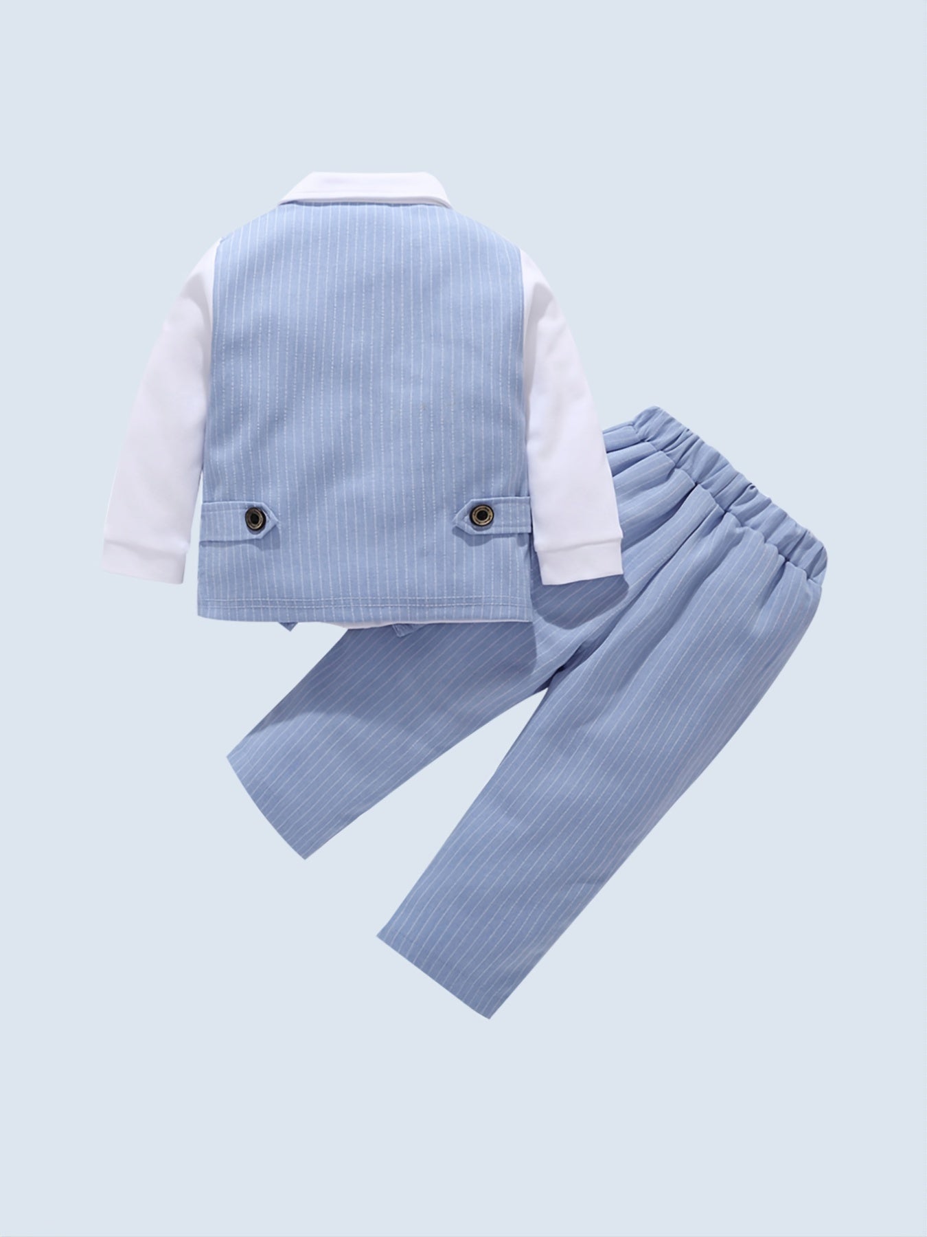 Boys Gentleman Suit Formal Shirt Vest Pants Set
