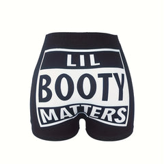 Sexy Shorts Women's Plus Elastic High Rise Shorts