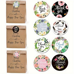 500 Flower Stickers for Gift Wrapping, Party, Wedding, Birthday, etc.