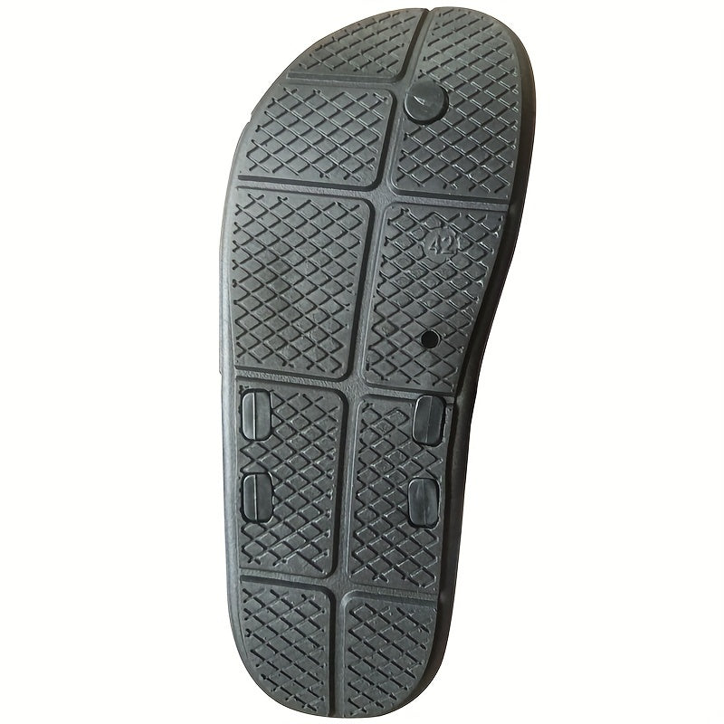 Men's PU Leather Thong Sandals Non Slip Flip Flops