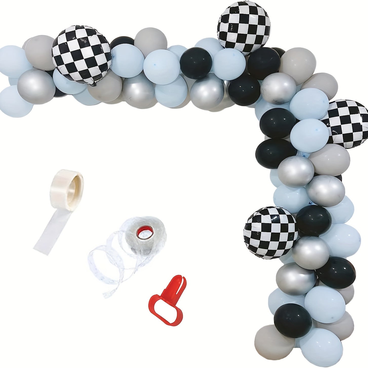 94pcs Race Car Balloons Garland Kit Racing Cars Theme Party Supplies