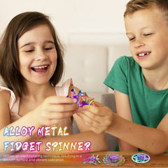 12 Pack Metal Finger Spinning Tops Fidget Toys for Adults and Children