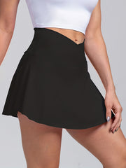 High Waist Skorts with Pockets Workout Skirts Women's Clothing
