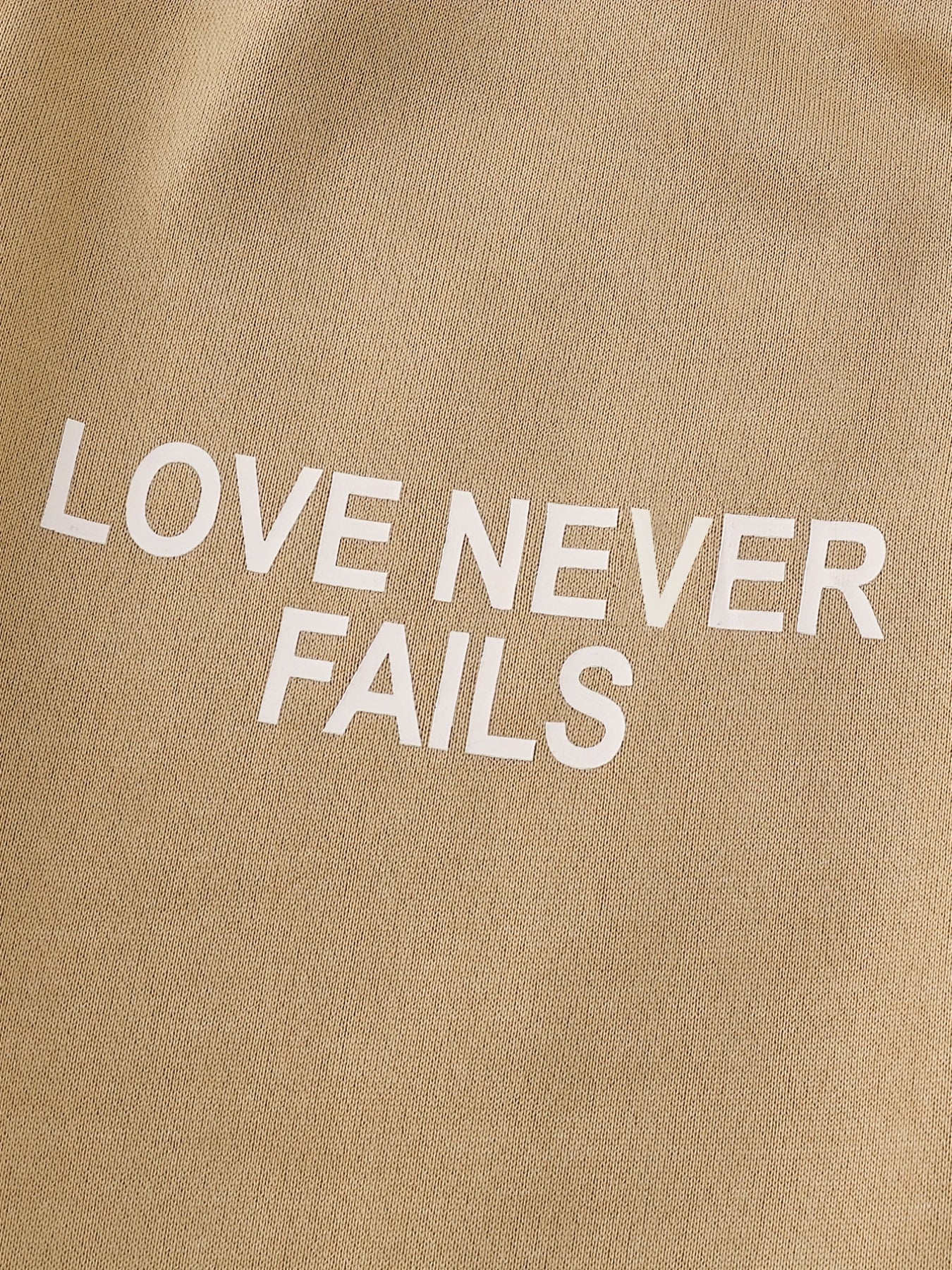 Girls ''Love Never Fails'' Letter Long Pants