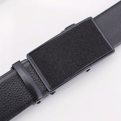 Men's Business Automatic Buckle Pattern Belt Leather Belt