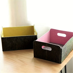 Portable Felt Clothes Storage Box Foldable Organizer