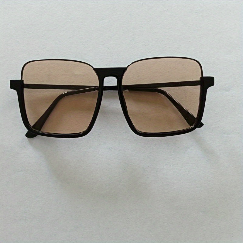 Large Square Sunglasses UV400 Sun Shades Glasses with Case