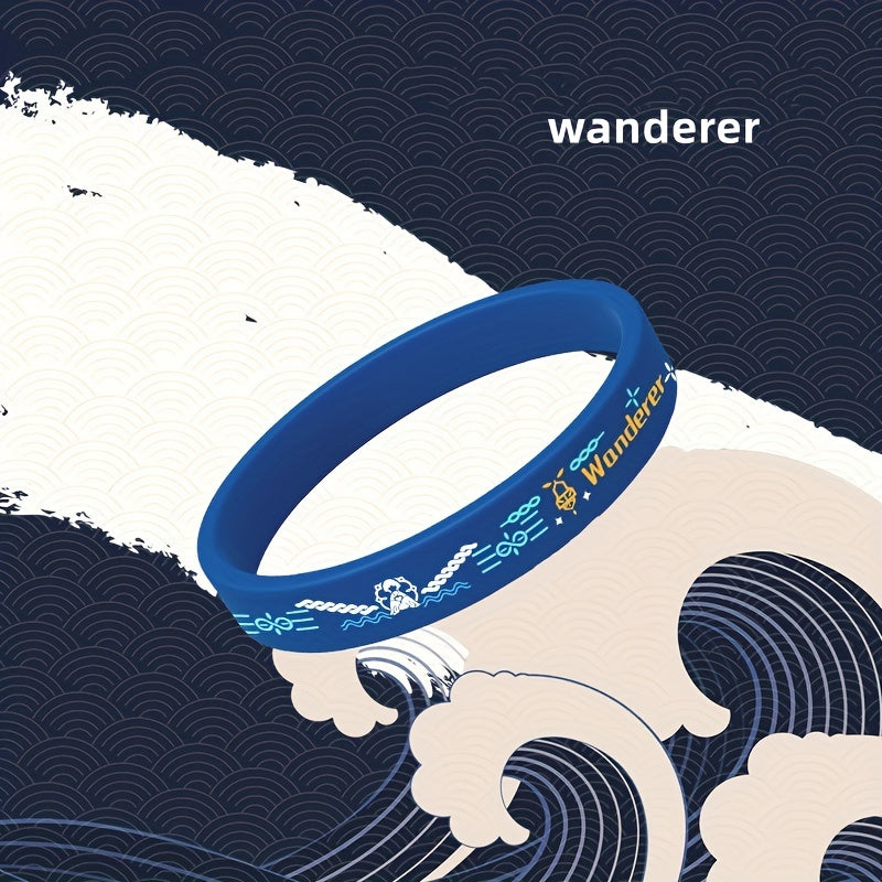 Cartoon Pattern Funny Bracelet Sporty Style Silicone Wristband
