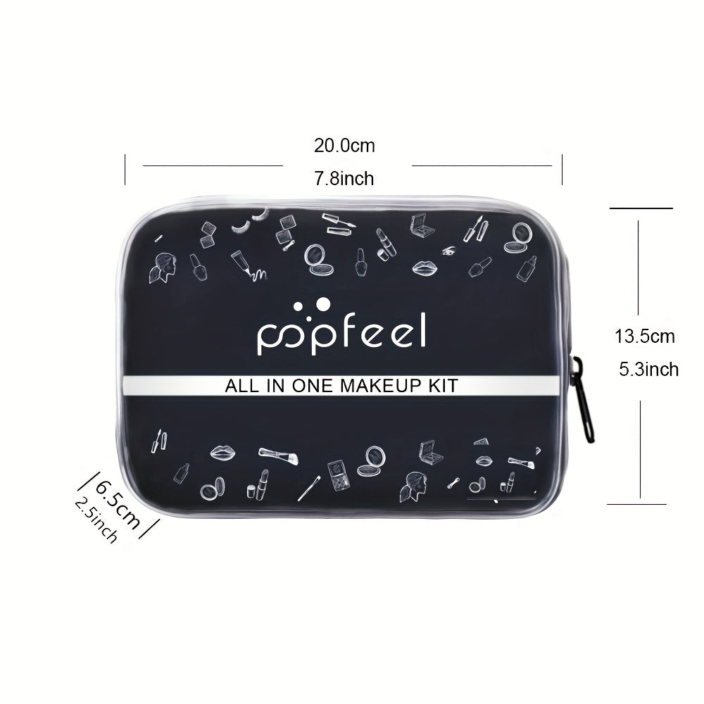 Complete Women's Makeup Set - Eyeshadow Palette Lipstick Concealer Blush