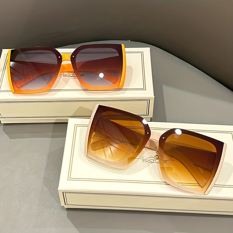 Large Square Sunglasses UV400 Sun Shades Party Beach Travel