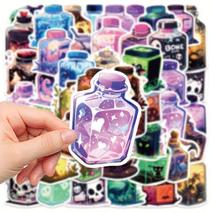 50pcs Magic Juice Series Stickers for Laptop Helmet Water Cup Decoration