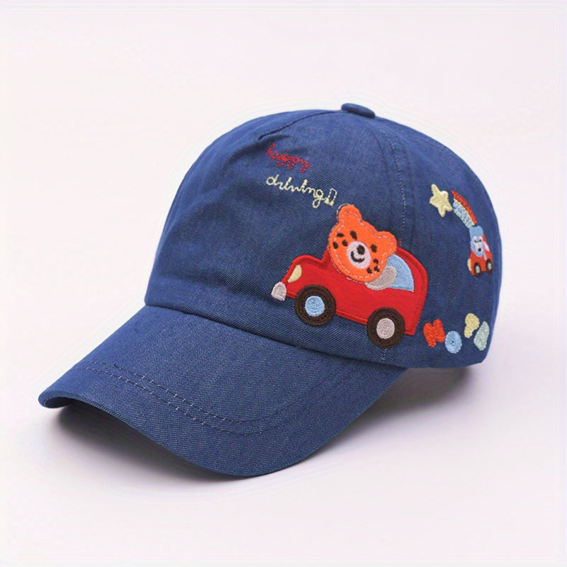 Bear Kids Baseball Cap Rainbow Baby Sun Hat