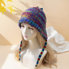 Women's Warm Knit Beanie Ear Protection Hat Winter Skull Cap