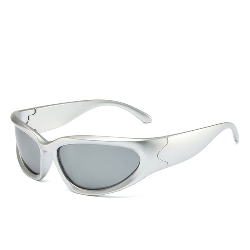 Y2K Wrap Around Sunglasses Vintage Boho UV400 Eye Protection