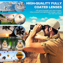 High Power 40X60 Monocular Telescope Smartphone Holder Tripod