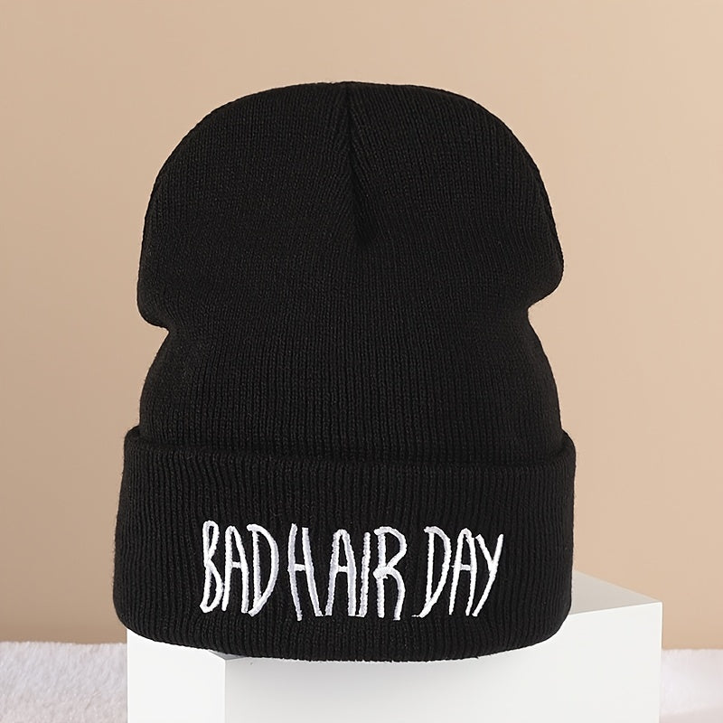 Hip Hop Knitted Hat Embroidered Beanie