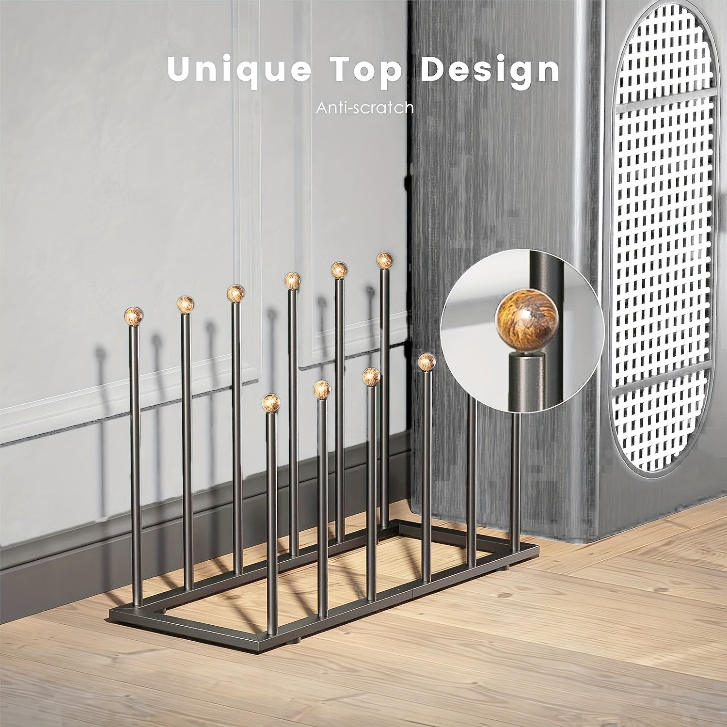 Metal Boots Storage Rack Space Saving Organizer