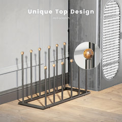 Metal Boots Storage Rack Space Saving Organizer