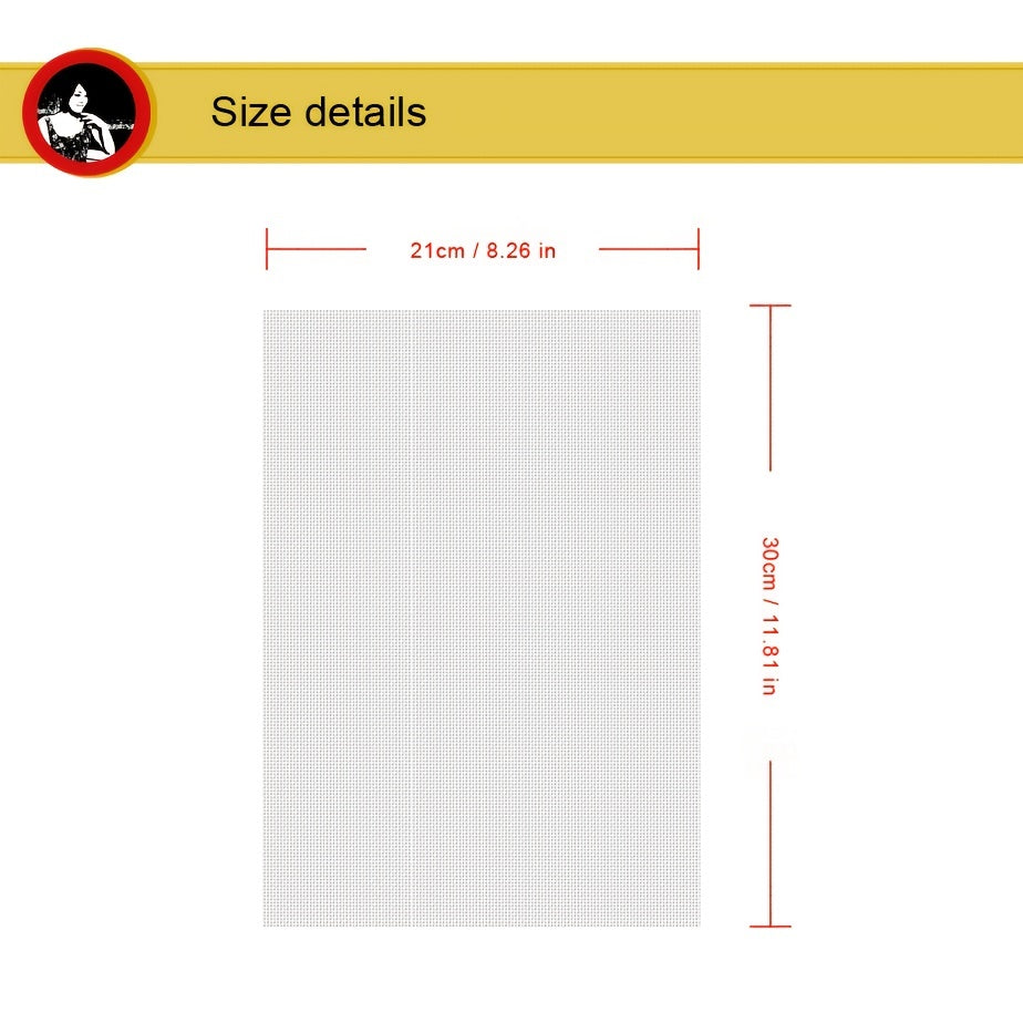 Beginner Cross Stitch Kit Handwork Embroidery Thread Needles Printed Cloth