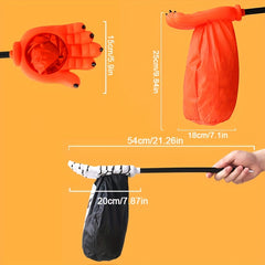 Halloween Candy Bag Skeleton Hand Large Capacity Begging Sugar Pouch