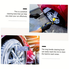 Car Wheel Cleaning Brush with Long Handle
