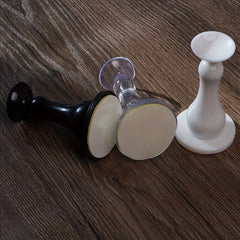2pcs Plastic Magnetic Door Stopper Punching Anti Collision Mute Durable